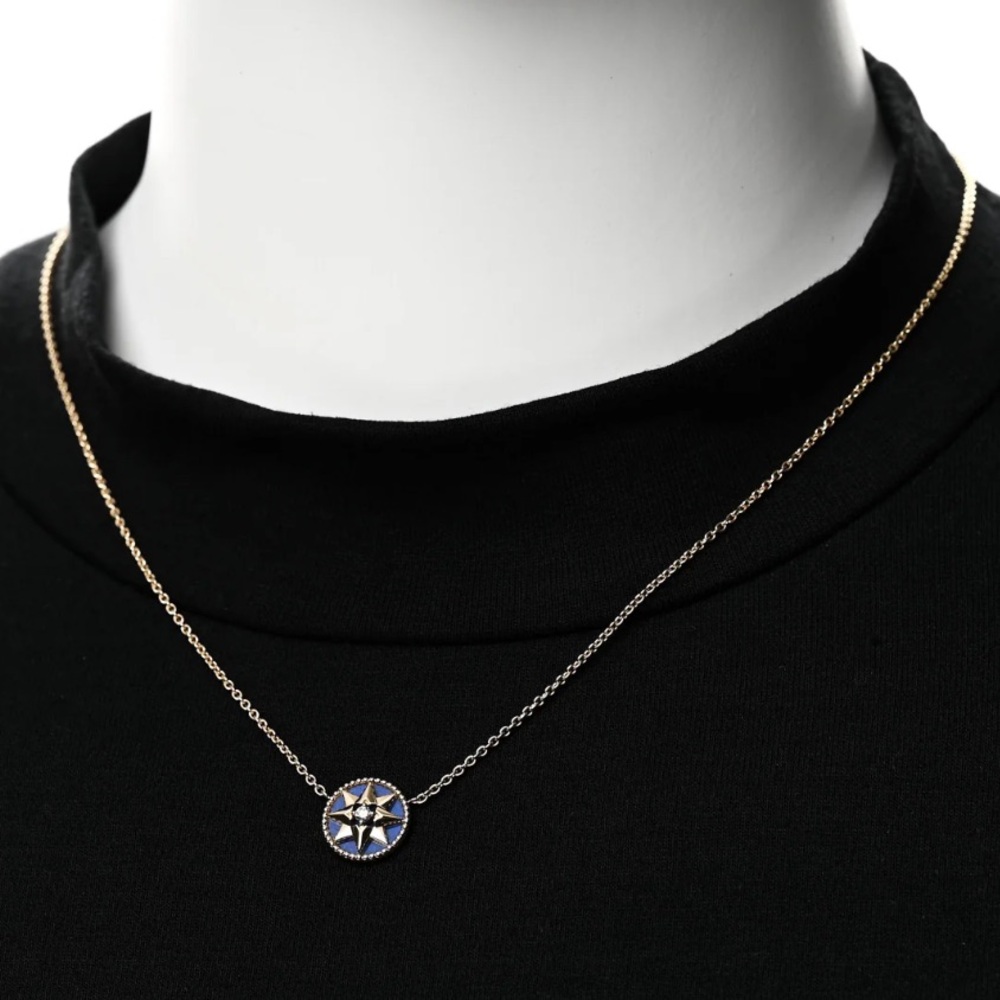 Dior Rose Des Vents Lapis Lazuli Pendant